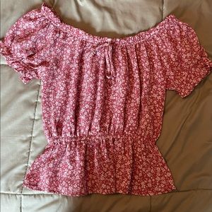 Cute floral ruffle shirt